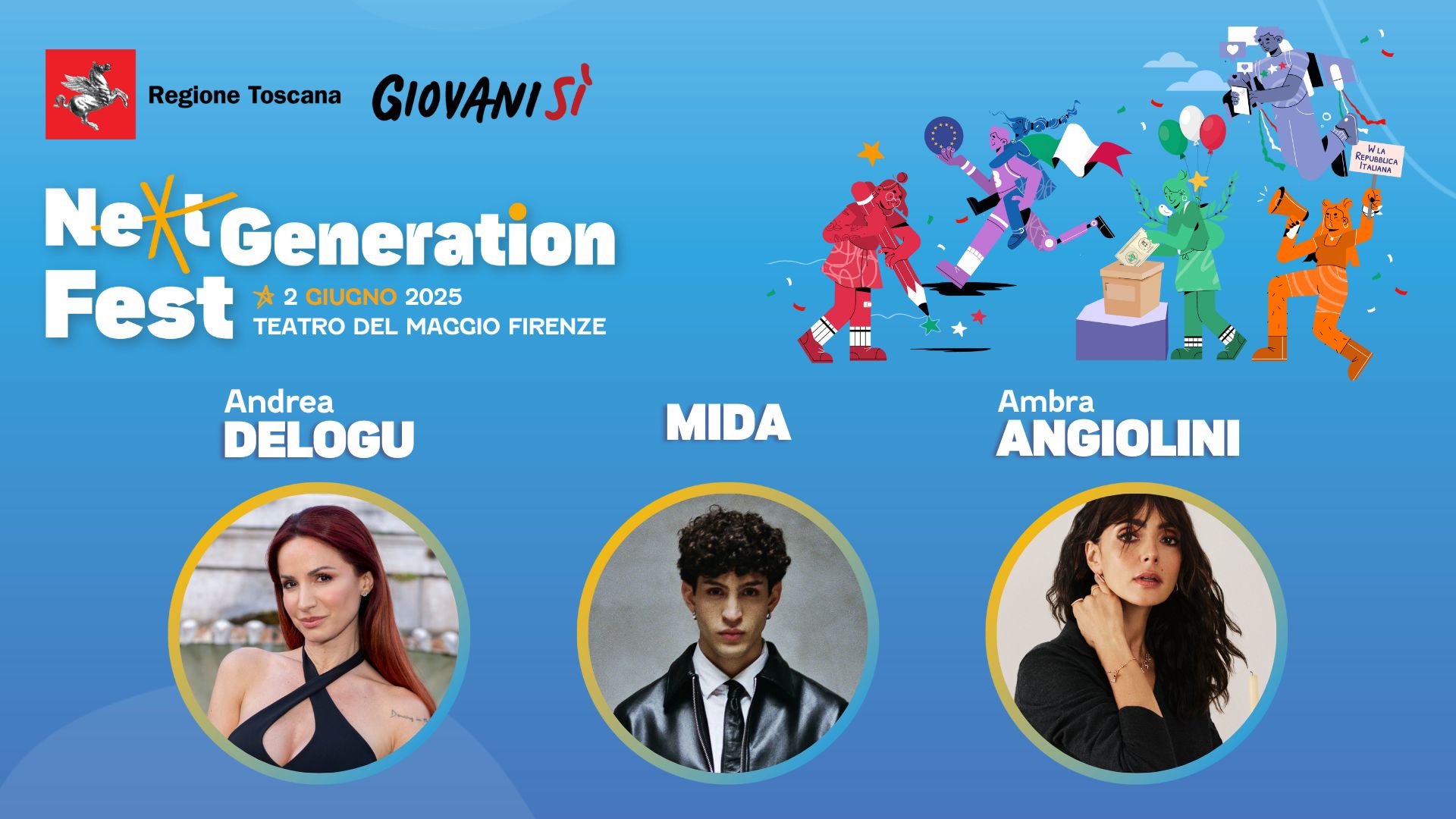 Immagine Ambra Angiolini, Andrea Delogu e Mida. Ecco i nuovi ospiti del Next Generation Fest